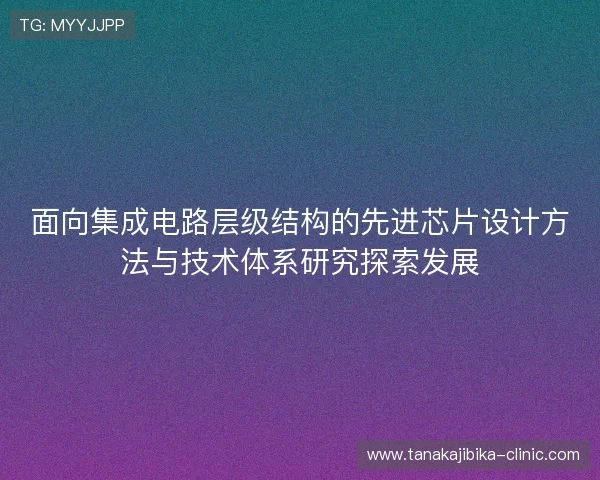 面向集成电路层级结构的先进芯片设计方法与技术体系研究探索发展 面向集成电路层级结构的先进芯片设计方法与技术体系研究探索发展
